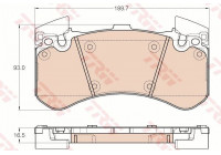 Brake Pad Set, disc brake GDB1976 TRW
