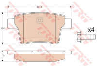 Brake Pad Set, disc brake GDB1988 TRW