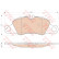 Brake Pad Set, disc brake GDB1990 TRW
