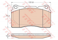 Brake Pad Set, disc brake GDB2007 TRW