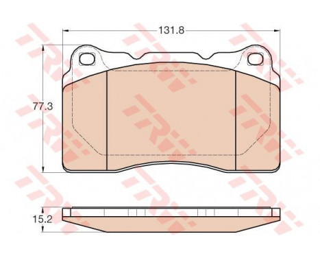 Brake Pad Set, disc brake GDB2007 TRW