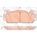 Brake Pad Set, disc brake GDB2020 TRW