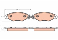 Brake Pad Set, disc brake GDB2024 TRW