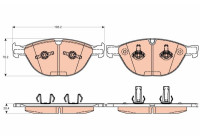 Brake Pad Set, disc brake GDB2026 TRW