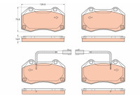 Brake Pad Set, disc brake GDB2049 TRW