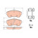 Brake Pad Set, disc brake GDB2056 TRW