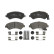 Brake Pad Set, disc brake GDB2069 TRW