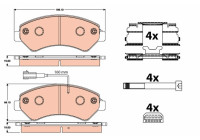 Brake Pad Set, disc brake GDB2072 TRW