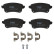 Brake Pad Set, disc brake GDB2082 TRW, Thumbnail 2