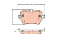 Brake Pad Set, disc brake GDB2095 TRW