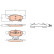 Brake Pad Set, disc brake GDB2099 TRW