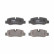 Brake Pad Set, disc brake GDB2102 TRW