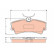 Brake Pad Set, disc brake GDB2105 TRW
