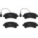 Brake Pad Set, disc brake GDB2106 TRW
