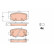 Brake Pad Set, disc brake GDB2116 TRW