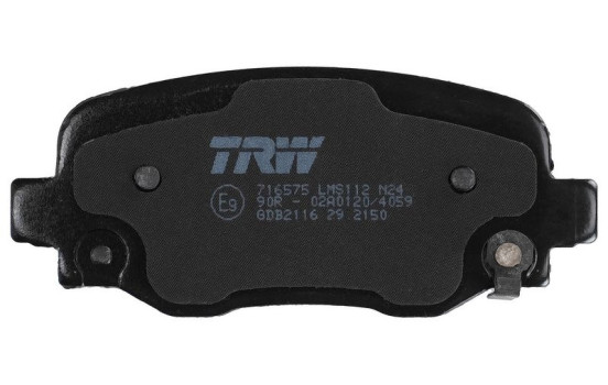 Brake Pad Set, disc brake GDB2116 TRW, Image 5