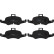 Brake Pad Set, disc brake GDB2120 TRW