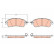Brake Pad Set, disc brake GDB2122 TRW
