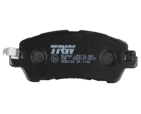 Brake Pad Set, disc brake GDB2122 TRW, Image 5