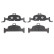 Brake Pad Set, disc brake GDB2126 TRW