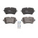 Brake Pad Set, disc brake GDB2131 TRW