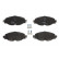 Brake Pad Set, disc brake GDB2143 TRW