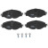 Brake Pad Set, disc brake GDB2143 TRW, Thumbnail 3