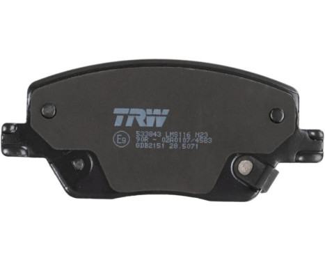 Brake Pad Set, disc brake GDB2151 TRW, Image 6