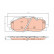Brake Pad Set, disc brake GDB2158 TRW