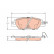 Brake Pad Set, disc brake GDB2163 TRW