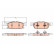 Brake Pad Set, disc brake GDB2167 TRW