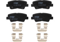 Brake Pad Set, disc brake GDB2173 TRW