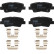 Brake Pad Set, disc brake GDB2173 TRW