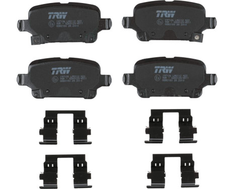 Brake Pad Set, disc brake GDB2180 TRW, Image 3