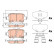 Brake Pad Set, disc brake GDB2184 TRW