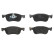 Brake Pad Set, disc brake GDB2186 TRW