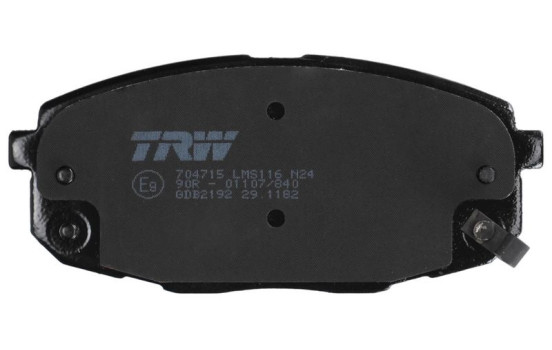 Brake Pad Set, disc brake GDB2192 TRW, Image 4