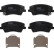 Brake Pad Set, disc brake GDB2203 TRW