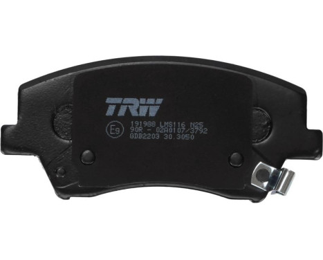 Brake Pad Set, disc brake GDB2203 TRW, Image 3