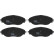 Brake Pad Set, disc brake GDB2219 TRW