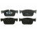 Brake Pad Set, disc brake GDB2221 TRW