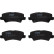 Brake pad set, disc brake GDB2248 TRW