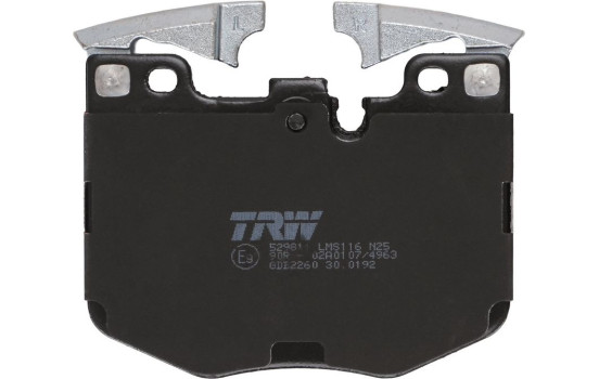 Brake pad set, disc brake GDB2260 TRW, Image 3