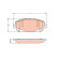 Brake pad set, disc brake GDB2268 TRW
