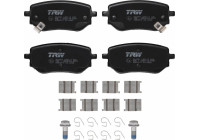 Brake pad set, disc brake GDB2270 TRW