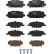 Brake pad set, disc brake GDB2279 TRW