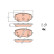 Brake pad set, disc brake GDB2324 TRW