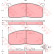 Brake Pad Set, disc brake GDB233 TRW