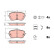 Brake pad set, disc brake GDB2330 TRW