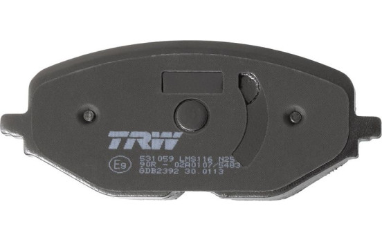 Brake pad set, disc brake GDB2392 TRW, Image 2